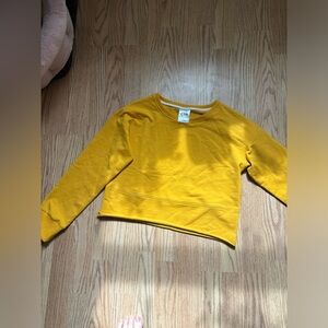 Yellow Cropped Zyia Sweater